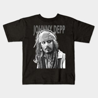 Johnny Depp Grey Kids T-Shirt